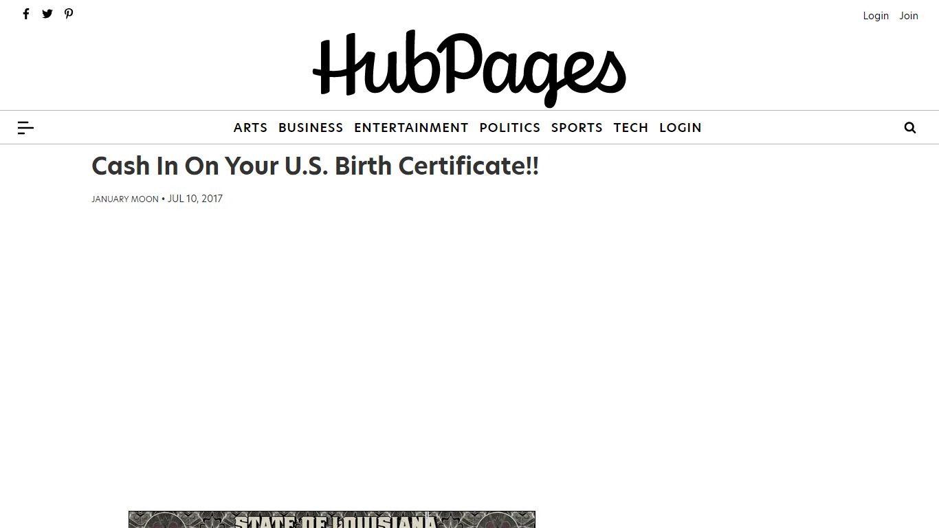 Cash In On Your U.S. Birth Certificate!! - HubPages